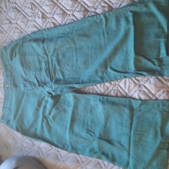 NWOT Modcloth Green Pants - Size 8 - Picture 7 of 7